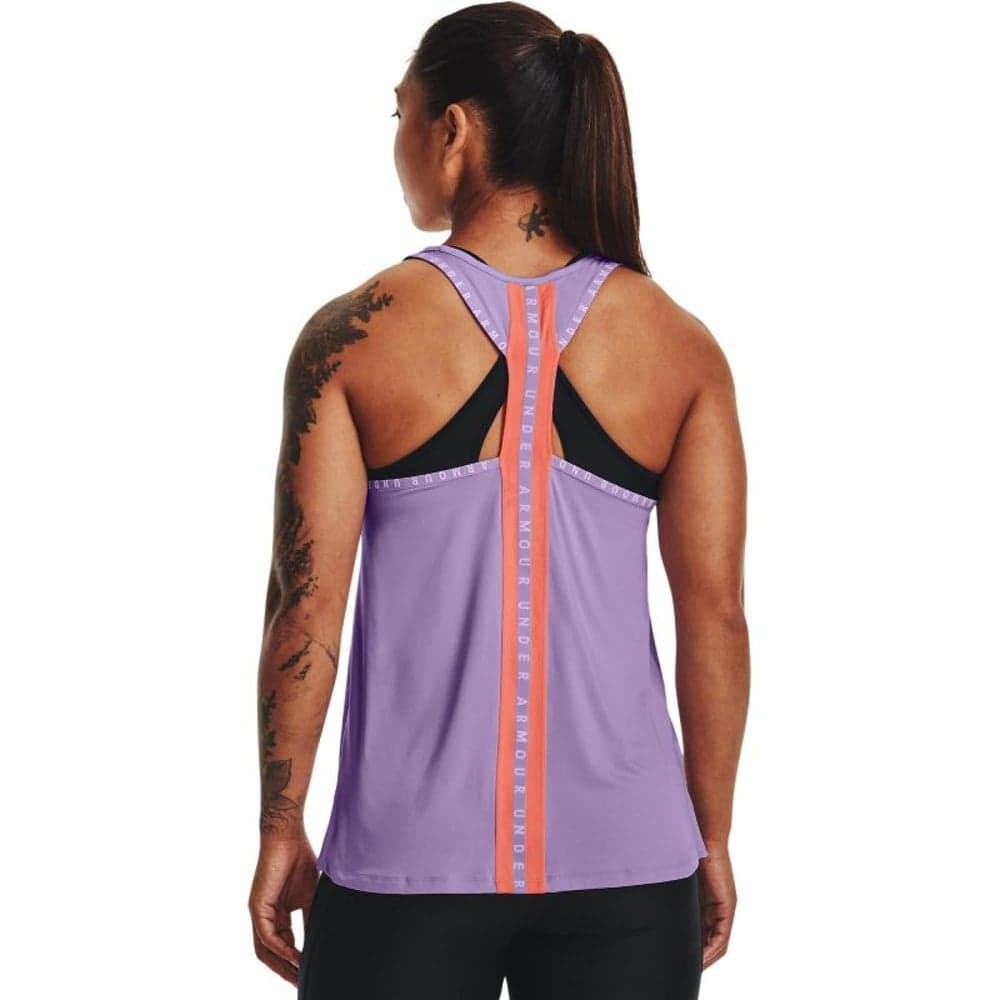 Knockout Tank Wmn Octane/Electric Tangerine/White, view: 2