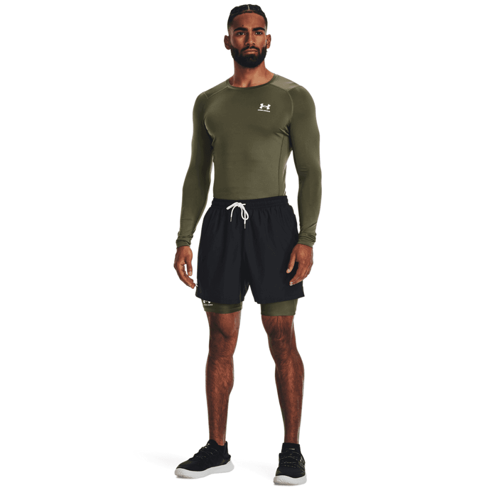 M's Heatgear Armour Comp Long Sleeve Marine Od Green, view: 2