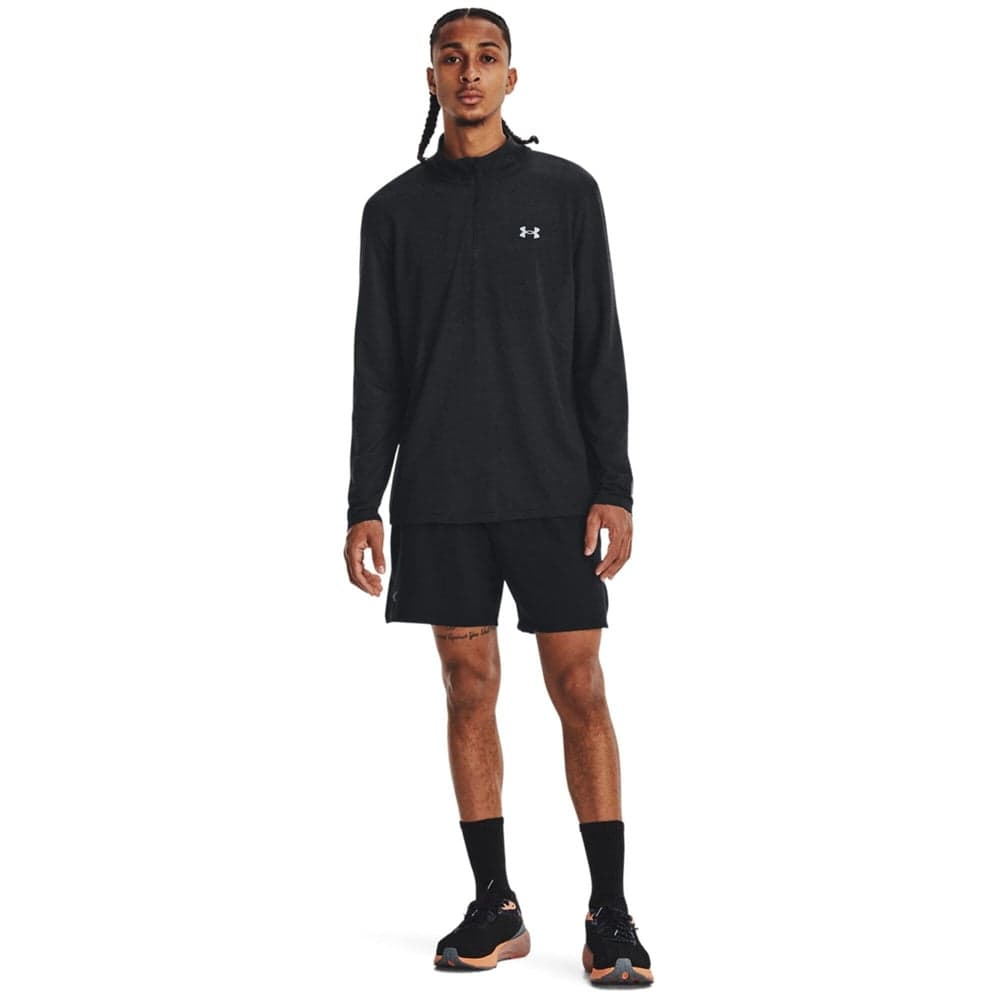 Seamless Stride 1/4 Zip Black, view: 2