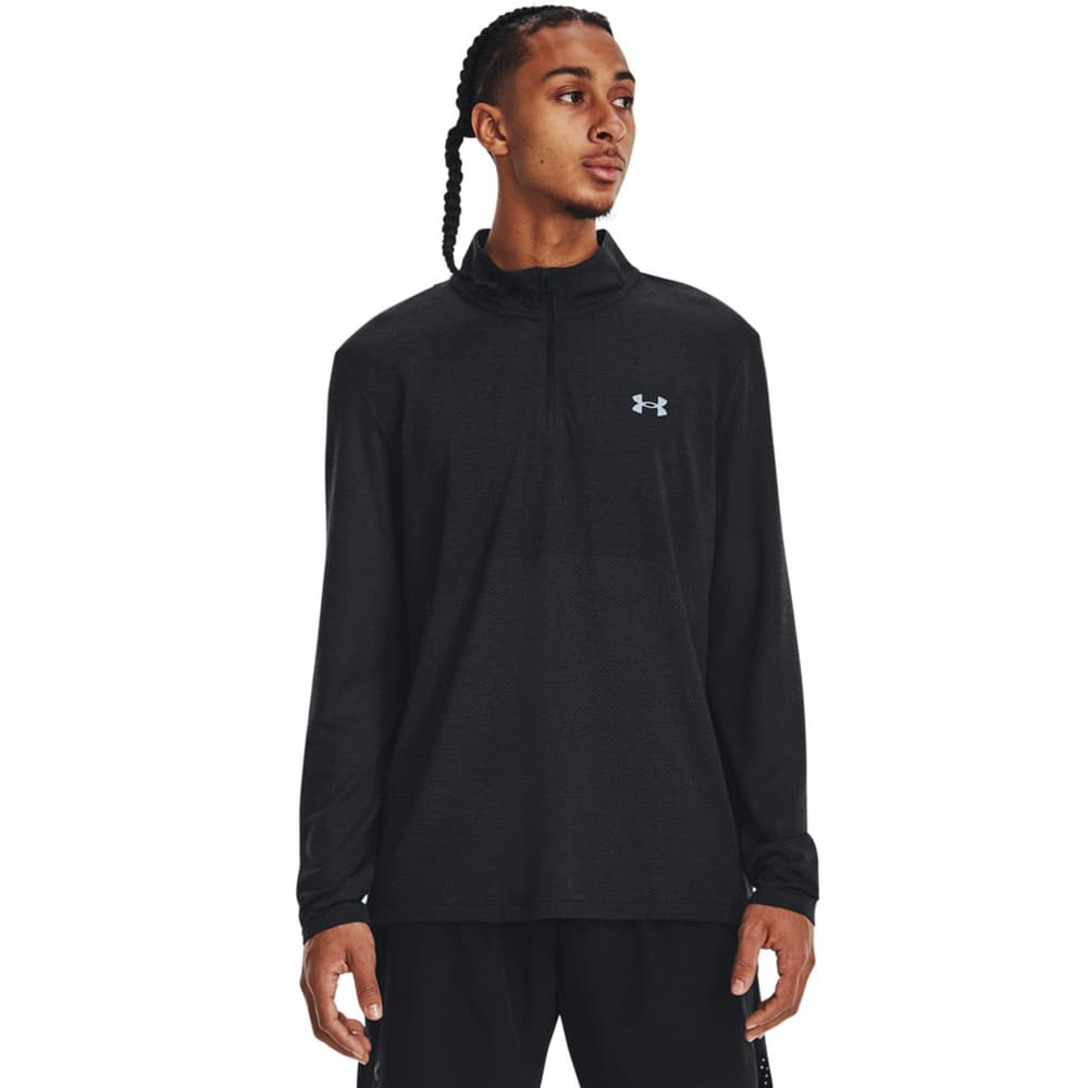 Seamless Stride 1/4 Zip Black, view: 0