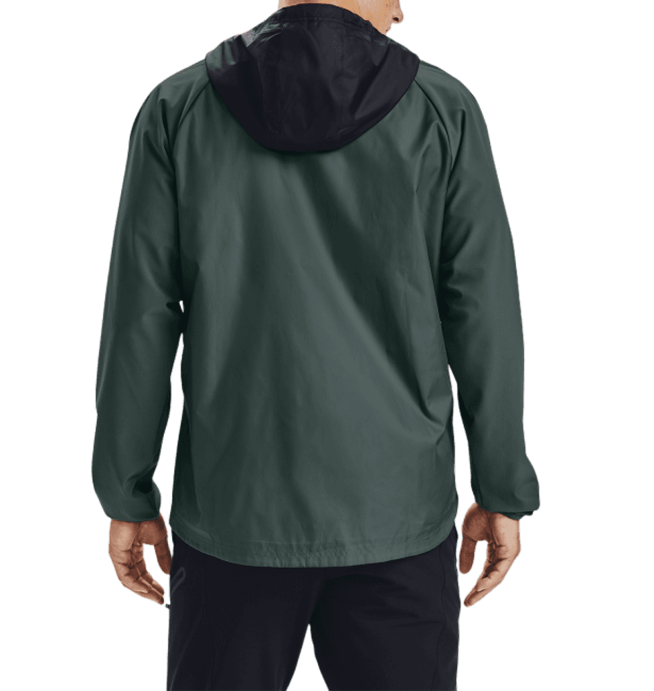 Stretch-vevd Med Hette Lichen Blue/Black, view: 1