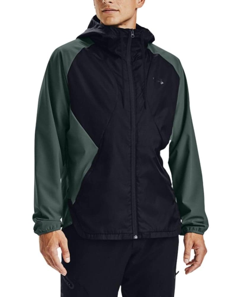 Stretch-vevd Med Hette Lichen Blue/Black, view: 0