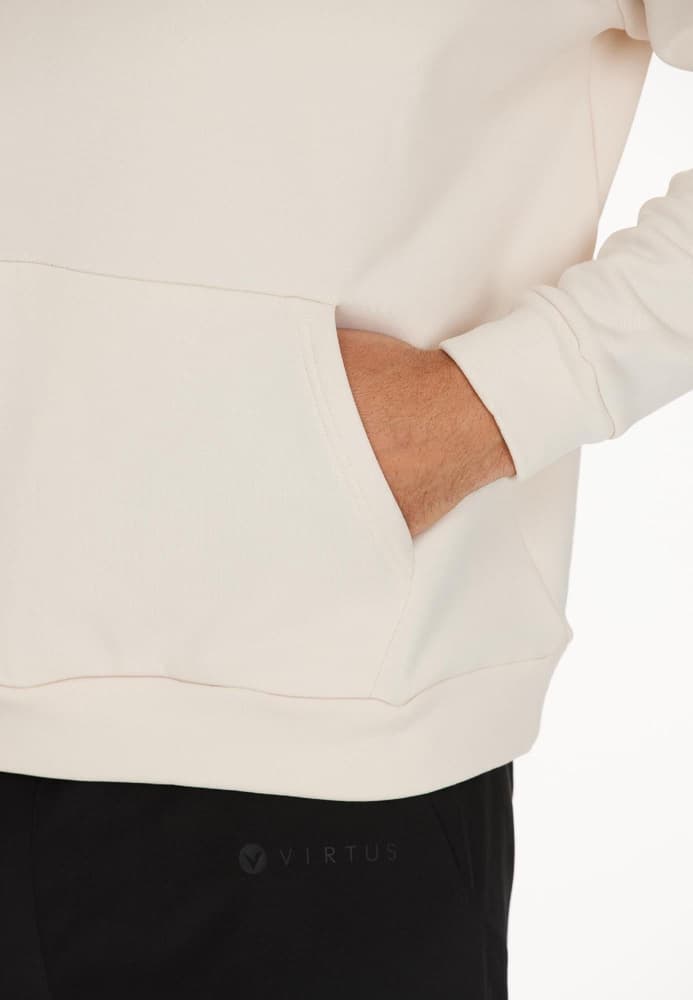 Duvall M Power Stretch Logo Hoody Moonbeam, view: 2