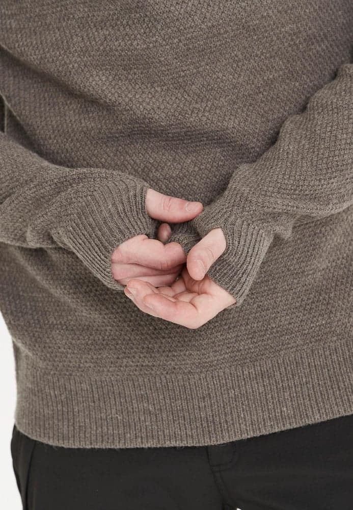 Santus M half Zip Knit Dark Grey Melange, view: 3