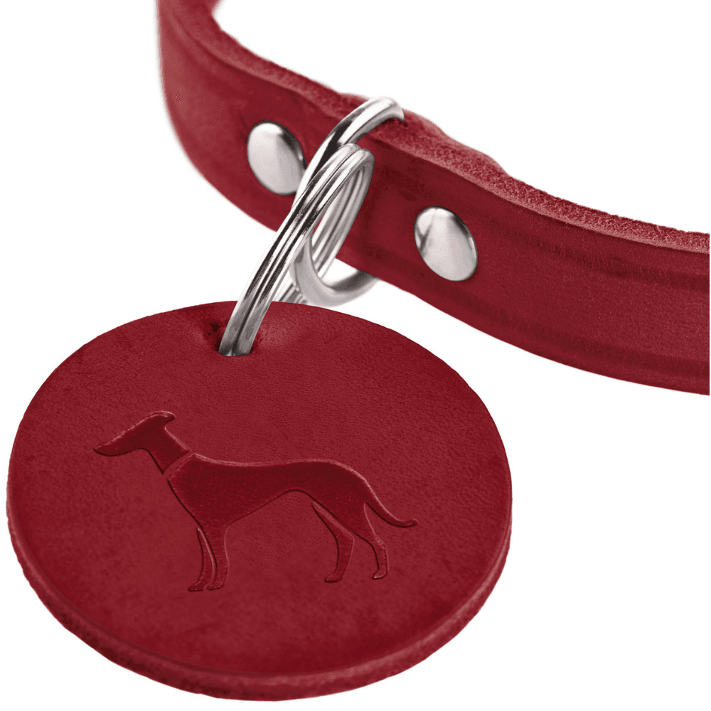 Collar Aalborg 37/XS-S Leather Red, view: 1