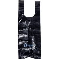 Dog Poop Bag with Handle Black 130x340 mm - view: 1