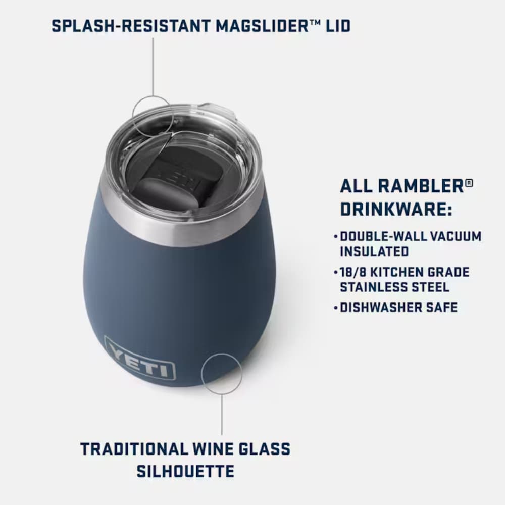 Rambler 295 ml Insulated Wine Tumbler Black, view: 2