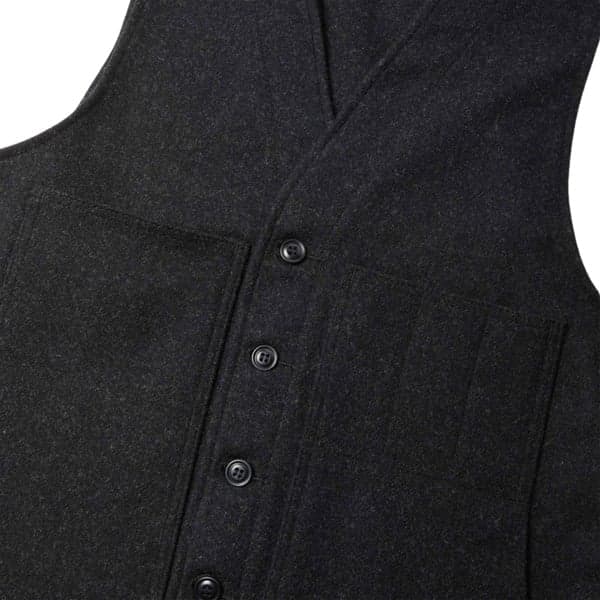 Mackinaw Wool Vest Charcoal, view: 2