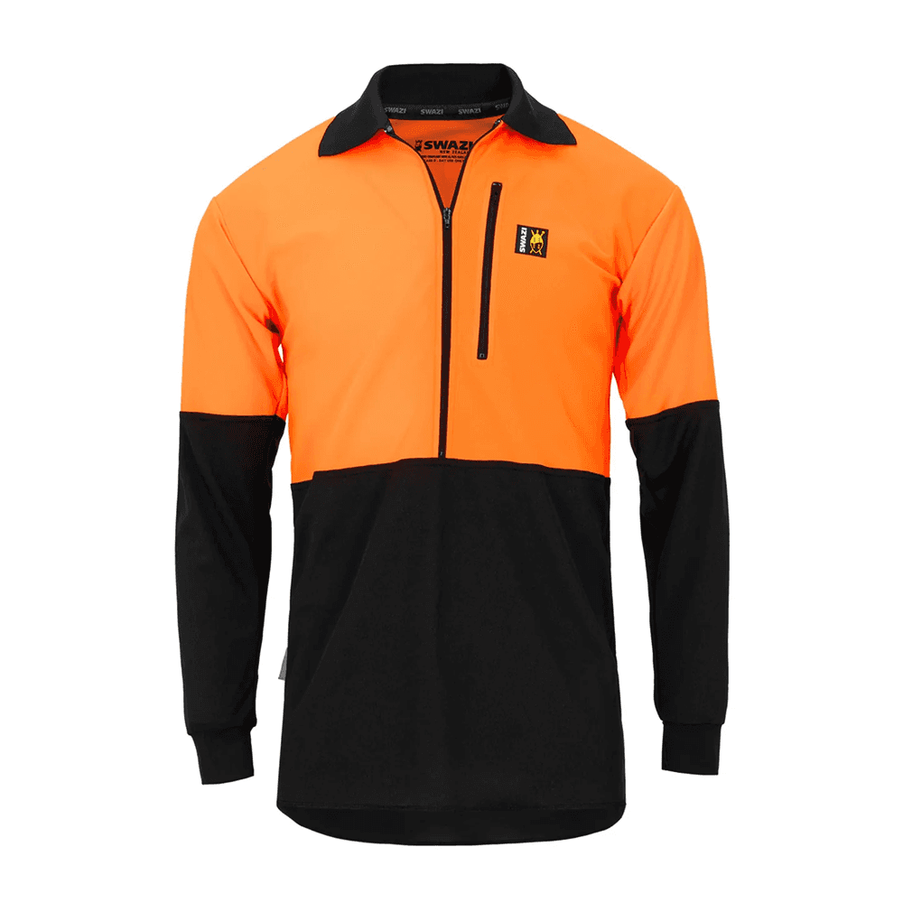 Hi-Vis Climb-Max Long Sleeve Shirt Blaze / Black, view: 0