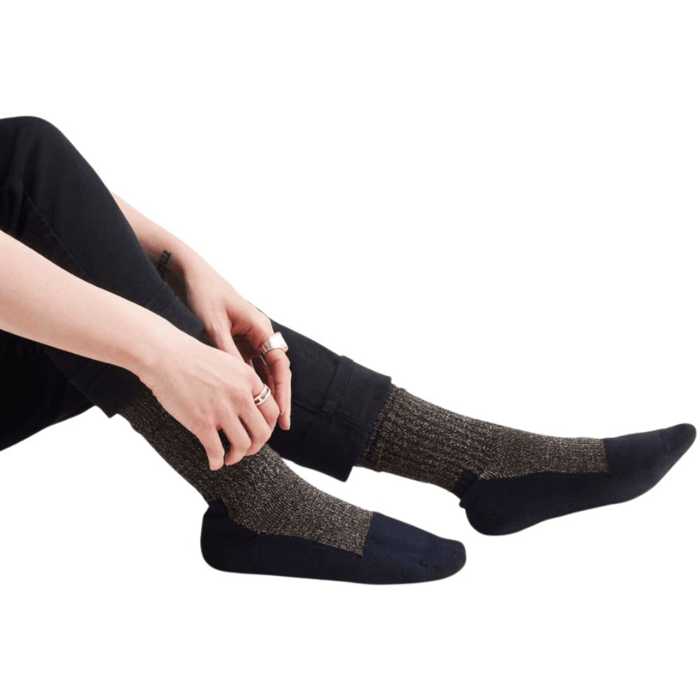 Red Wing Deep Toe Capped Wool Sock Navy/Khaki, view: 1