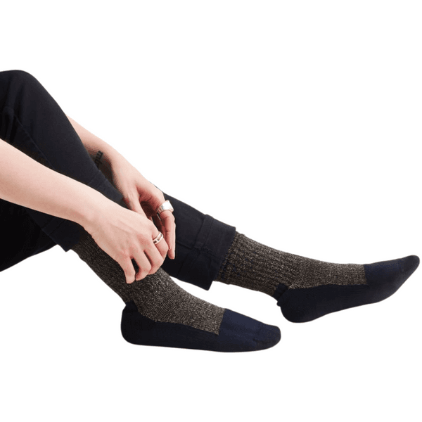 Red Wing Deep Toe Capped Wool Sock Navy/Khaki, view: 1