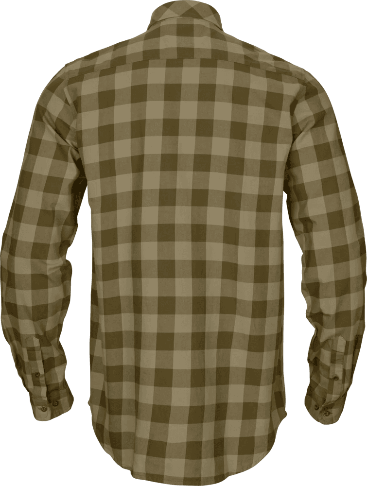 Scandinavian L/S Unisex Dark Olive Check, view: 2