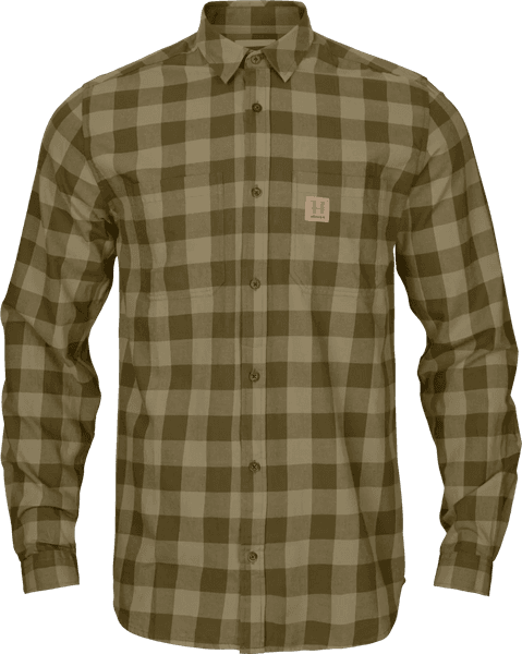 Scandinavian L/S Unisex Dark Olive Check, view: 0