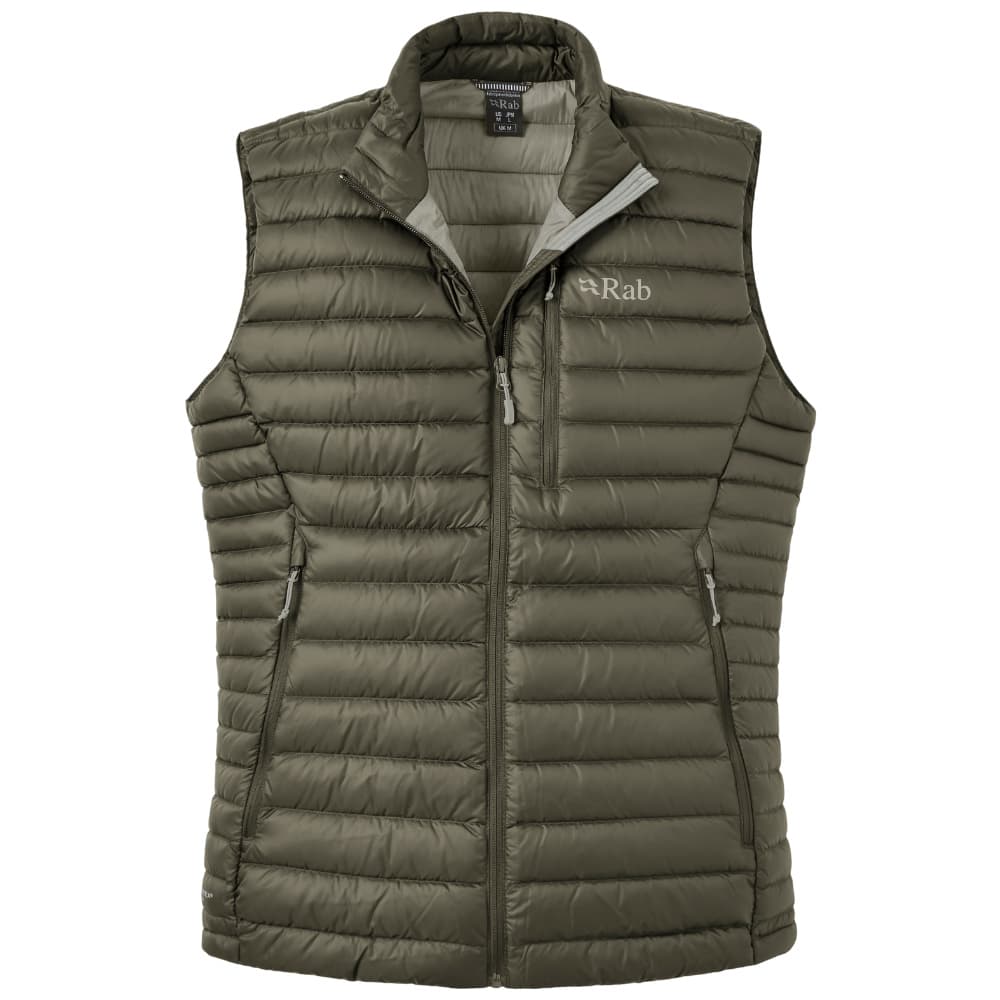 Herre Microlight Vest Army/Light Khaki, view: 0