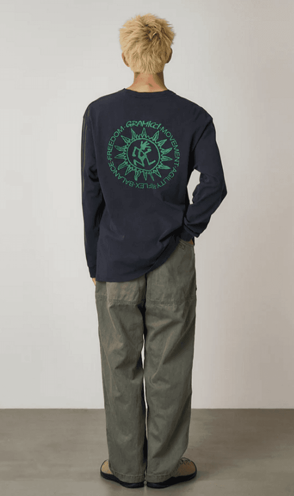 Sun Langermet T-skjorte Navy Pigment, view: 2