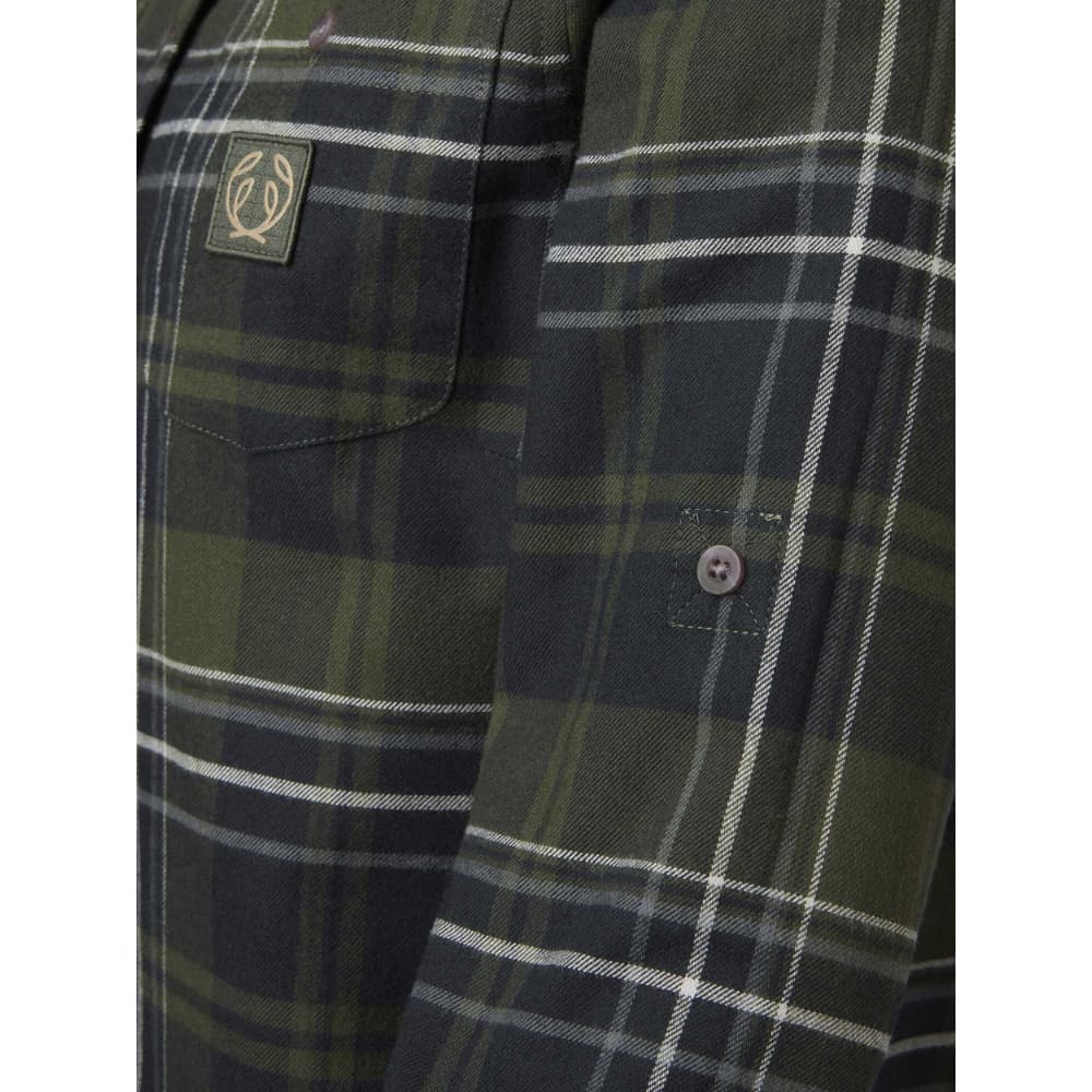 W's Heron Flannel Shirt October Green Checked, view: 2