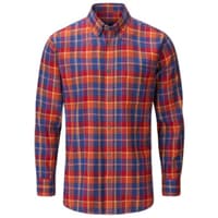 M's Ilkley Flannel Shirt Red Check - view: 0