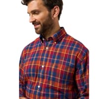 M's Ilkley Flannel Shirt Red Check - view: 4