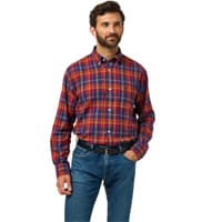 M's Ilkley Flannel Shirt Red Check - view: 2