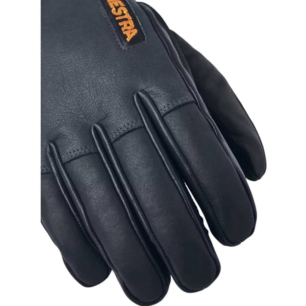 Army Leather Wool Terry 5 Finger Grey, view: 2