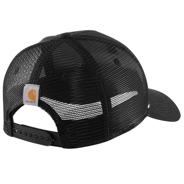 Workwear Mesh Back Crafted Patch Cap Black, view: 1