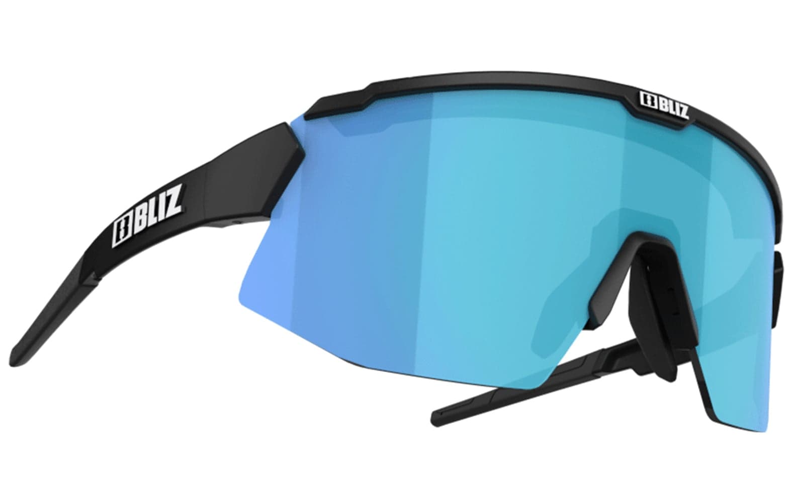 Breeze Small Matt Black Brown med Blue Multi + Ekstra linse Orange, view: 1