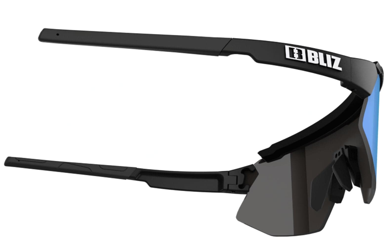 Breeze Small Matt Black Brown med Blue Multi + Ekstra linse Orange, view: 2