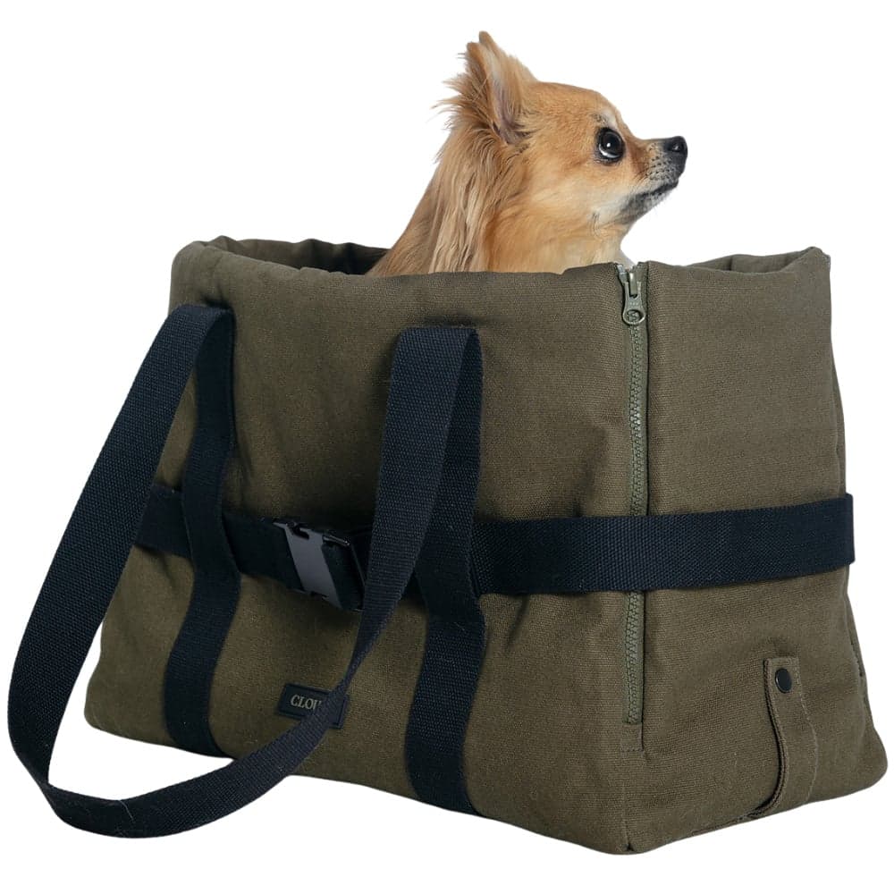 Dog Carrier Turin Canvas Olive, view: 9