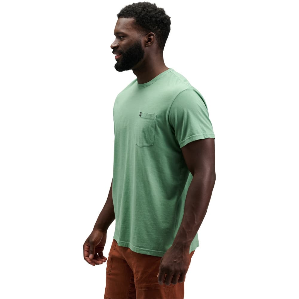 M's Diamond Patch SS Pocket Tee Laurel Green, view: 2