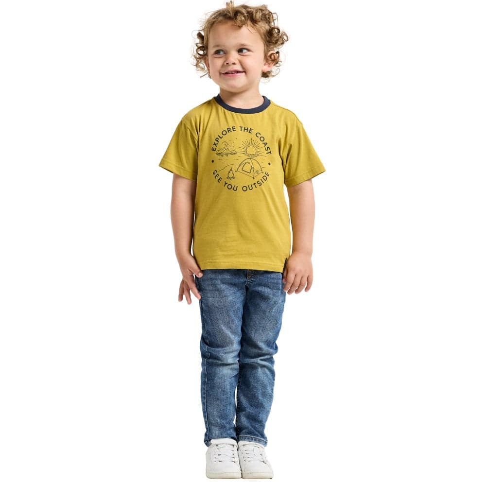 Mynta Kids T-Shirt 4 Yellow Pollen, view: 3