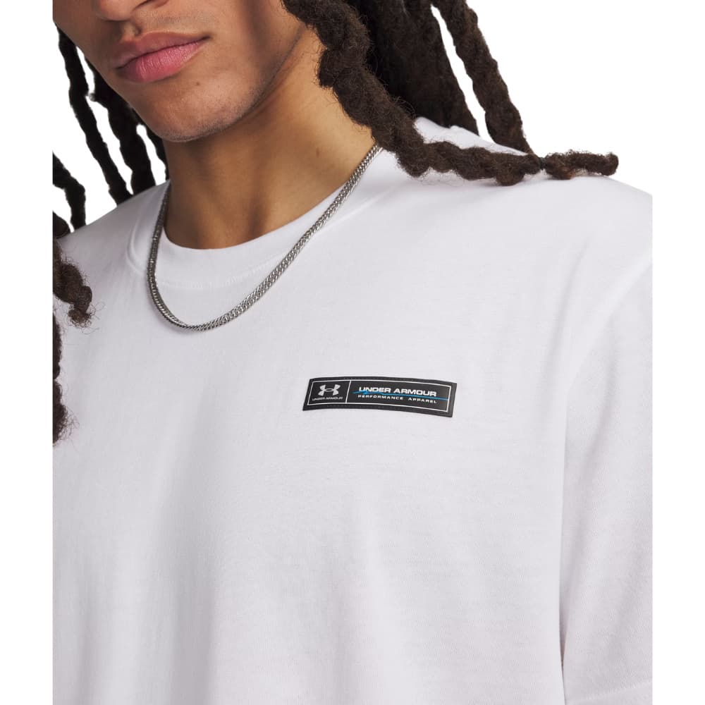 UA Heavyweight Armour Label SS White, view: 2