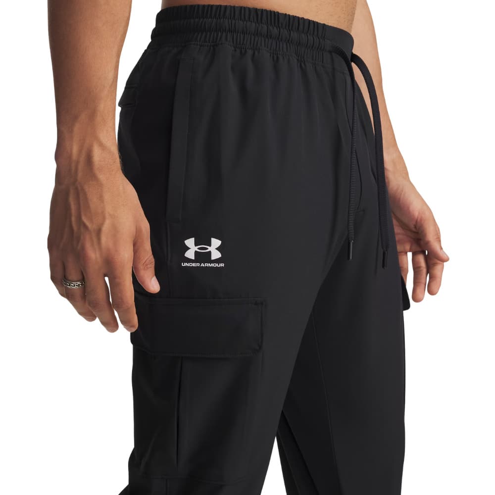 Ua Vibe Woven Cargo Pants Black, view: 2