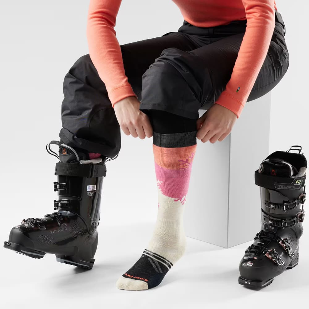 W Ski Fc Snowpocalypse Pattern OTC Socks Moon Beam, view: 1