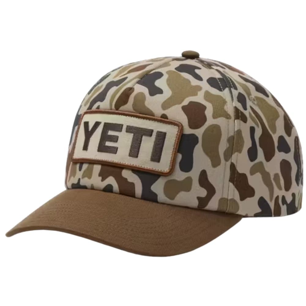 Logo Woven Flat Brim Snapback Hat Camo, view: 0