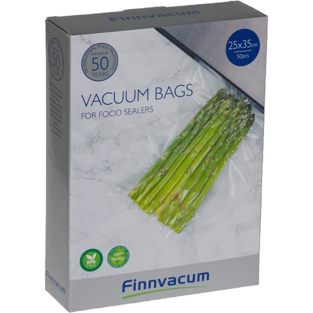 Finnvacum Riflete Vakuumposer 25x35 cm - 50 stk Transparent, view: 0