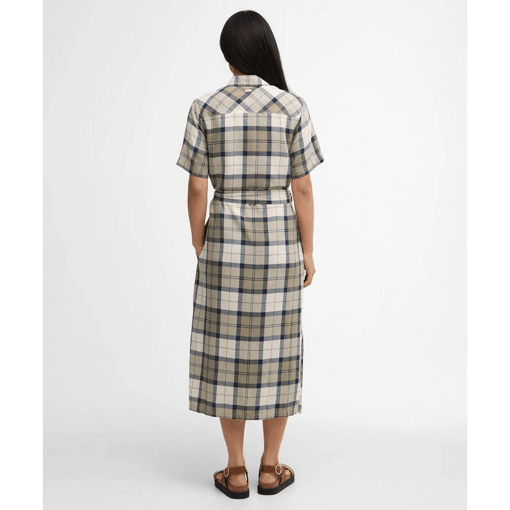 Fern Dress Dress Navy Tartan, view: 2