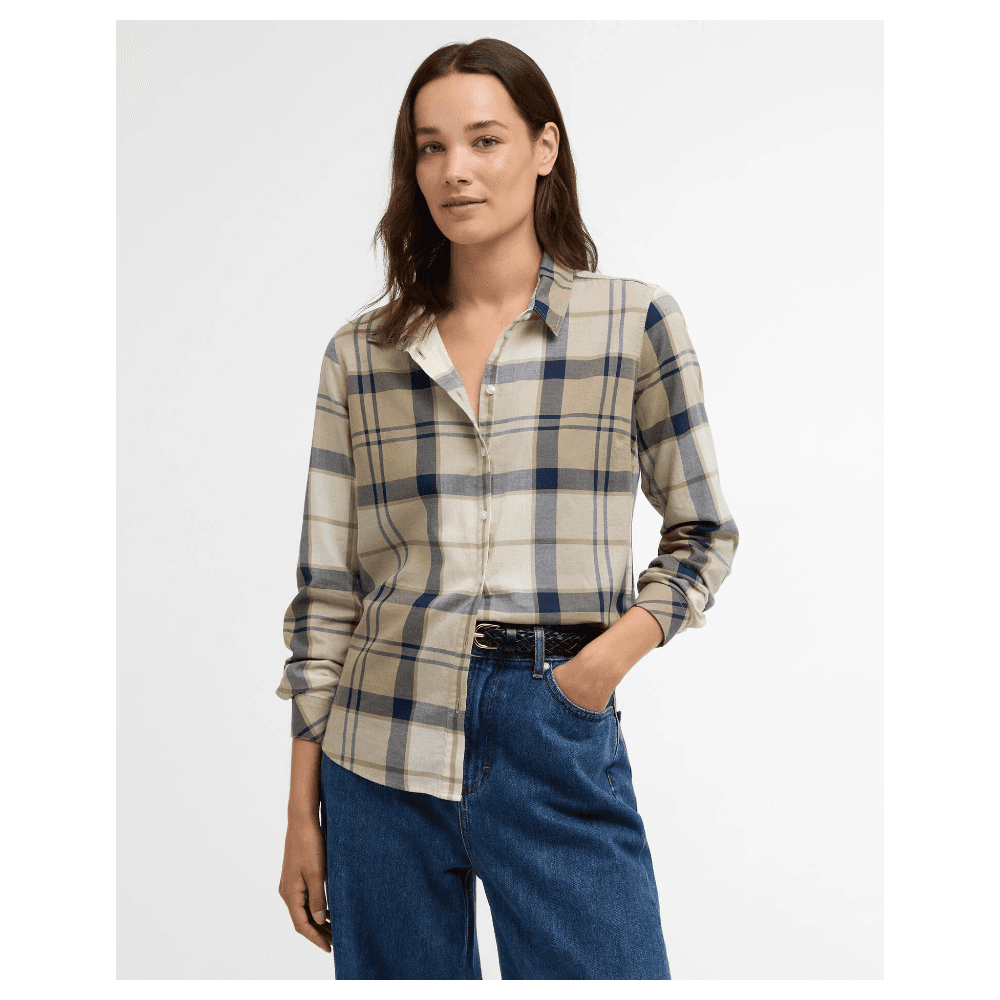 Bredon Check Shirt Dress Navy Tartan, view: 1
