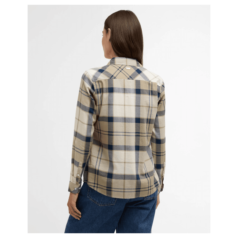 Bredon Check Shirt Dress Navy Tartan, view: 2