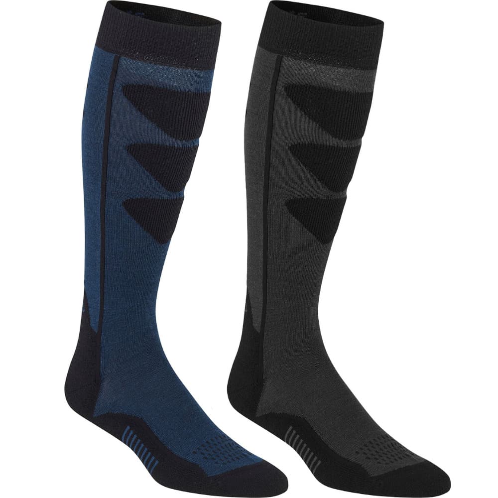 Alpine Ski Socks 2-pack Brown/Navy, view: 0