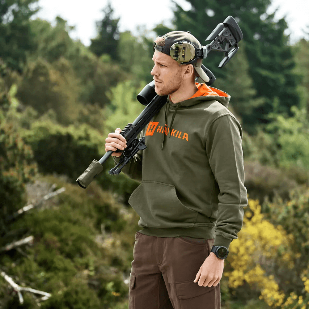 M's Härkila Identity Hoodie Grape Leaf/Mandarin Orange, view: 2