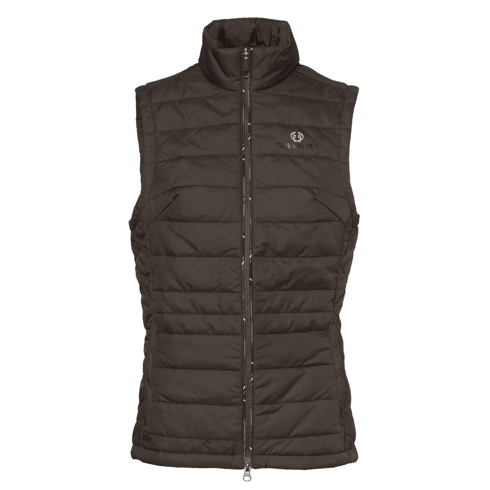 Quintin Padded Vest Women Leather Brown, view: 0