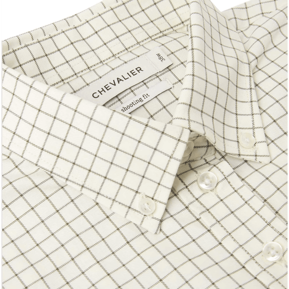 Florence Shooting Fit Stretch Shirt Women Highland Green Tattersall, view: 4