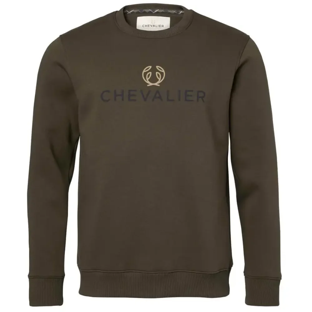 Hill Sweatshirt Men Leather Brown, view: 0