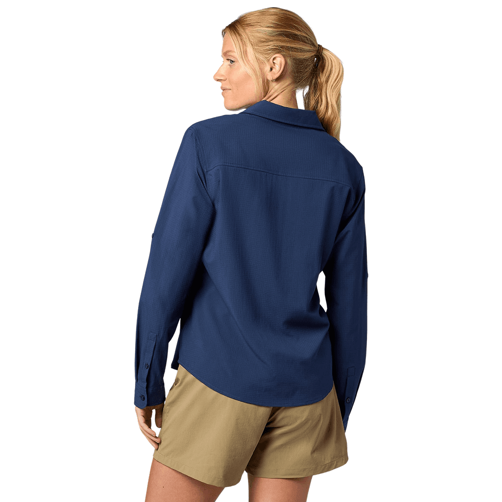 W's Airexchange Ls Shirt Nightfall Navy, view: 1