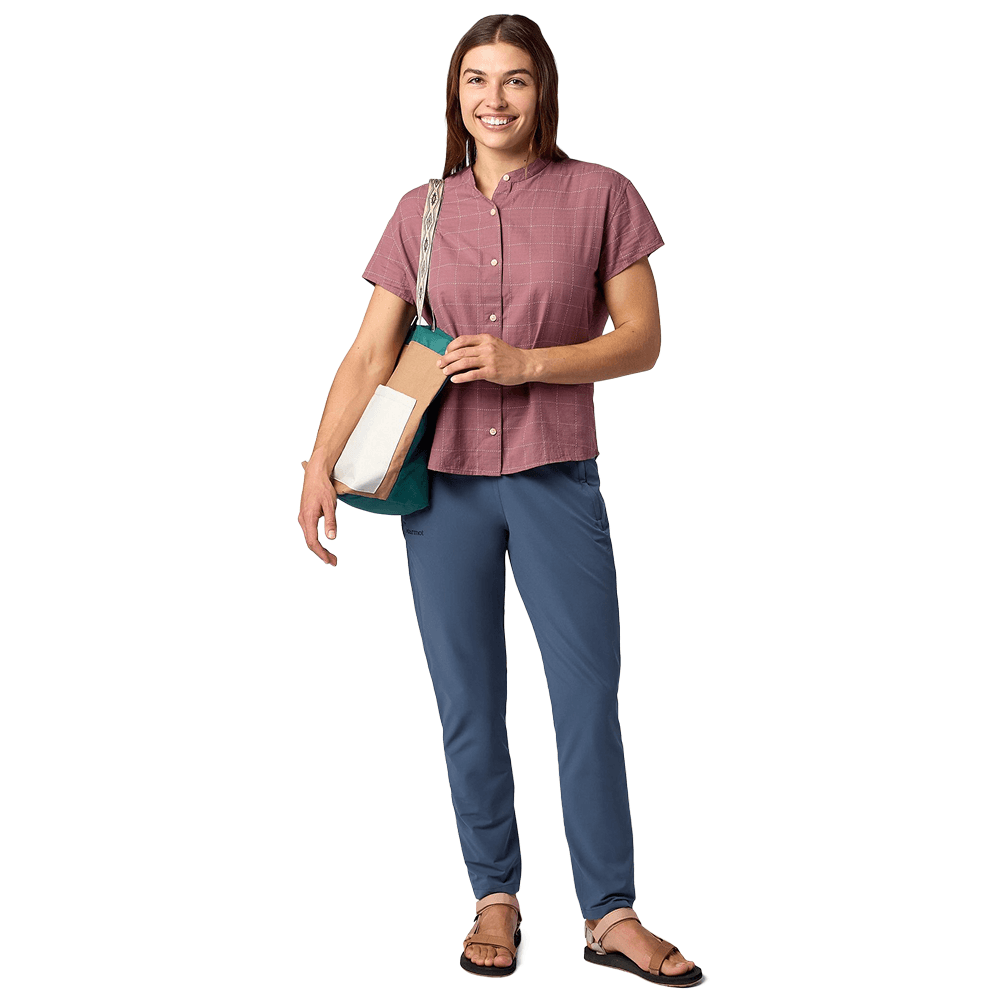 W's Rhea Ss Light Mauve Global Plaid, view: 4
