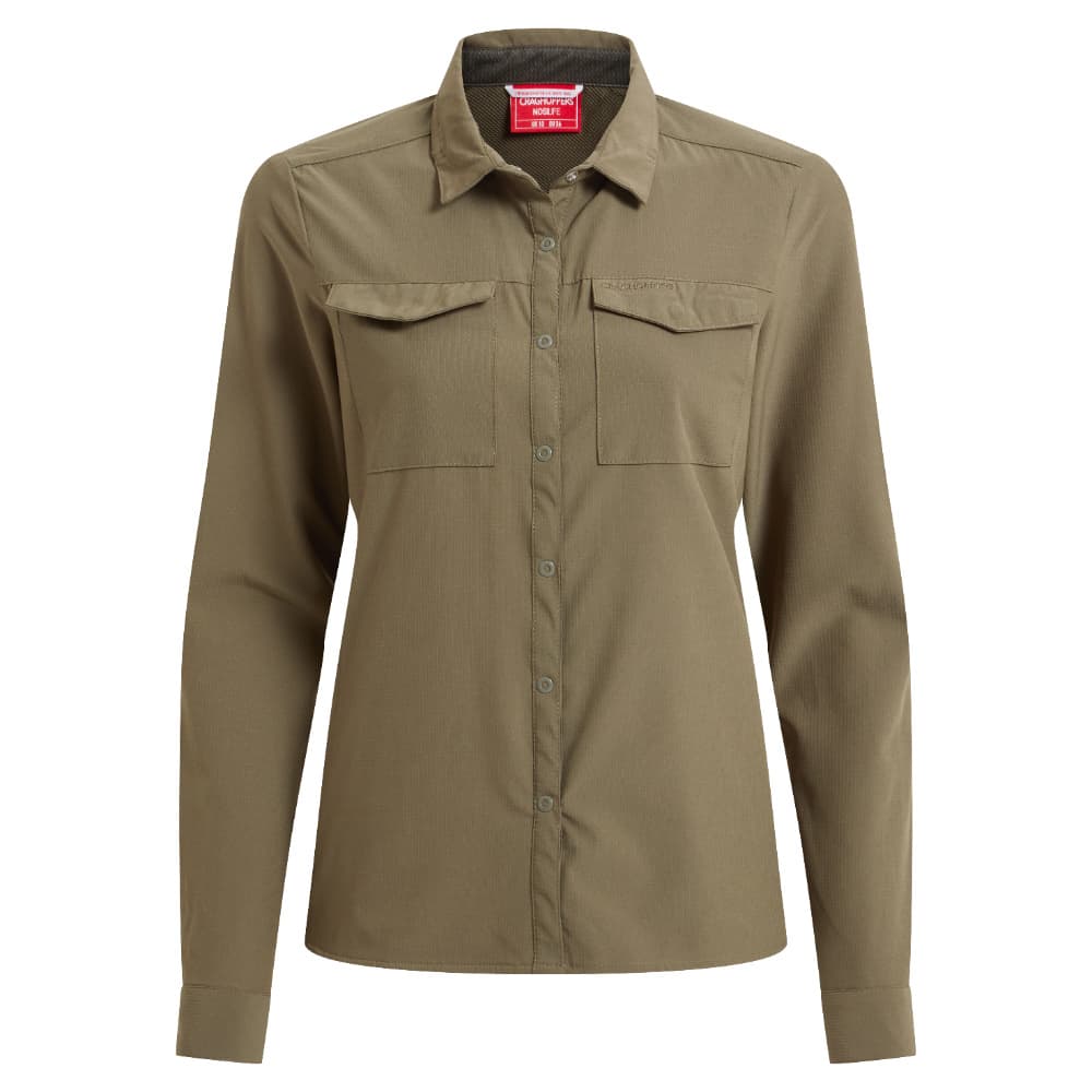W's Nosilife Pro Long Sleeved Shirt Iii Wild Olive, view: 0