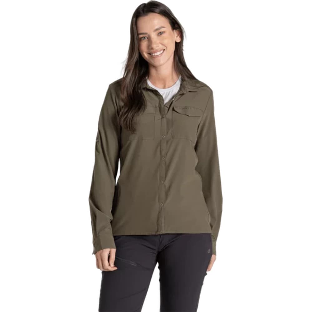 W's Nosilife Pro Long Sleeved Shirt Iii Wild Olive, view: 1