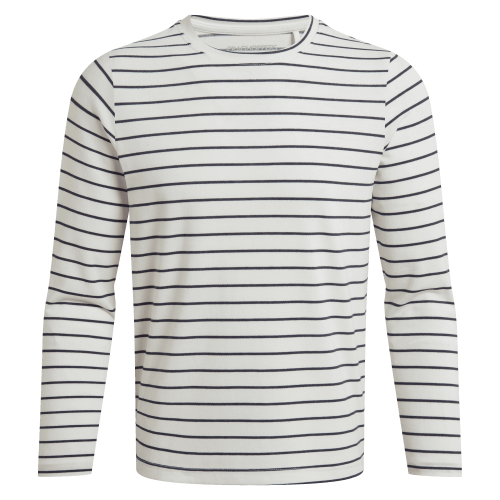 W's Nosilife Akona Long Sleeved Top Sail White/Blue Navy Stripe, view: 0