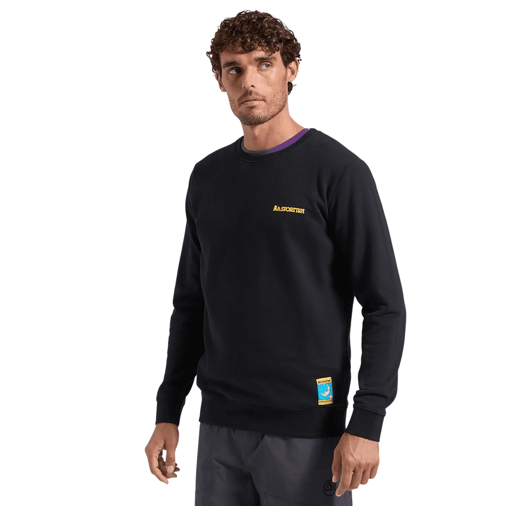 M's Climbing On Theoon Sweatshirt Nero/Giallo, view: 2