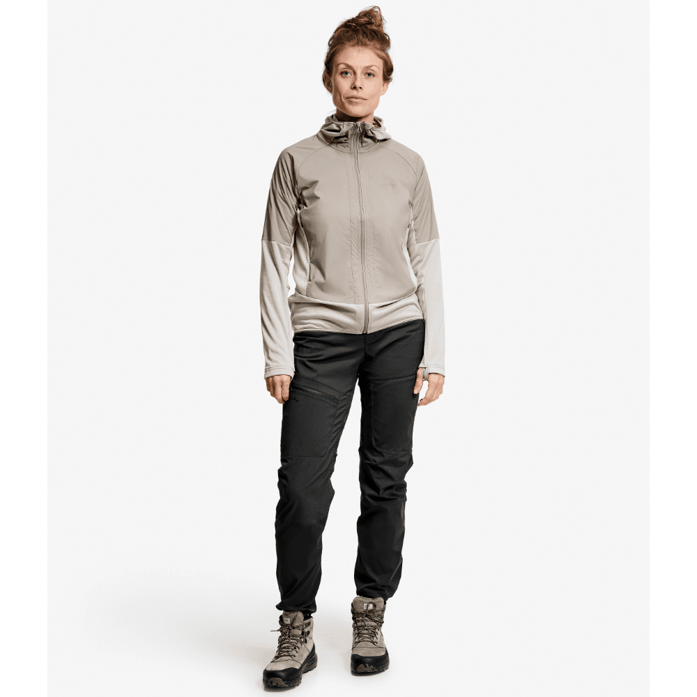 W's Padje Windbreaker Hoodie Sand/Driftwook, view: 2